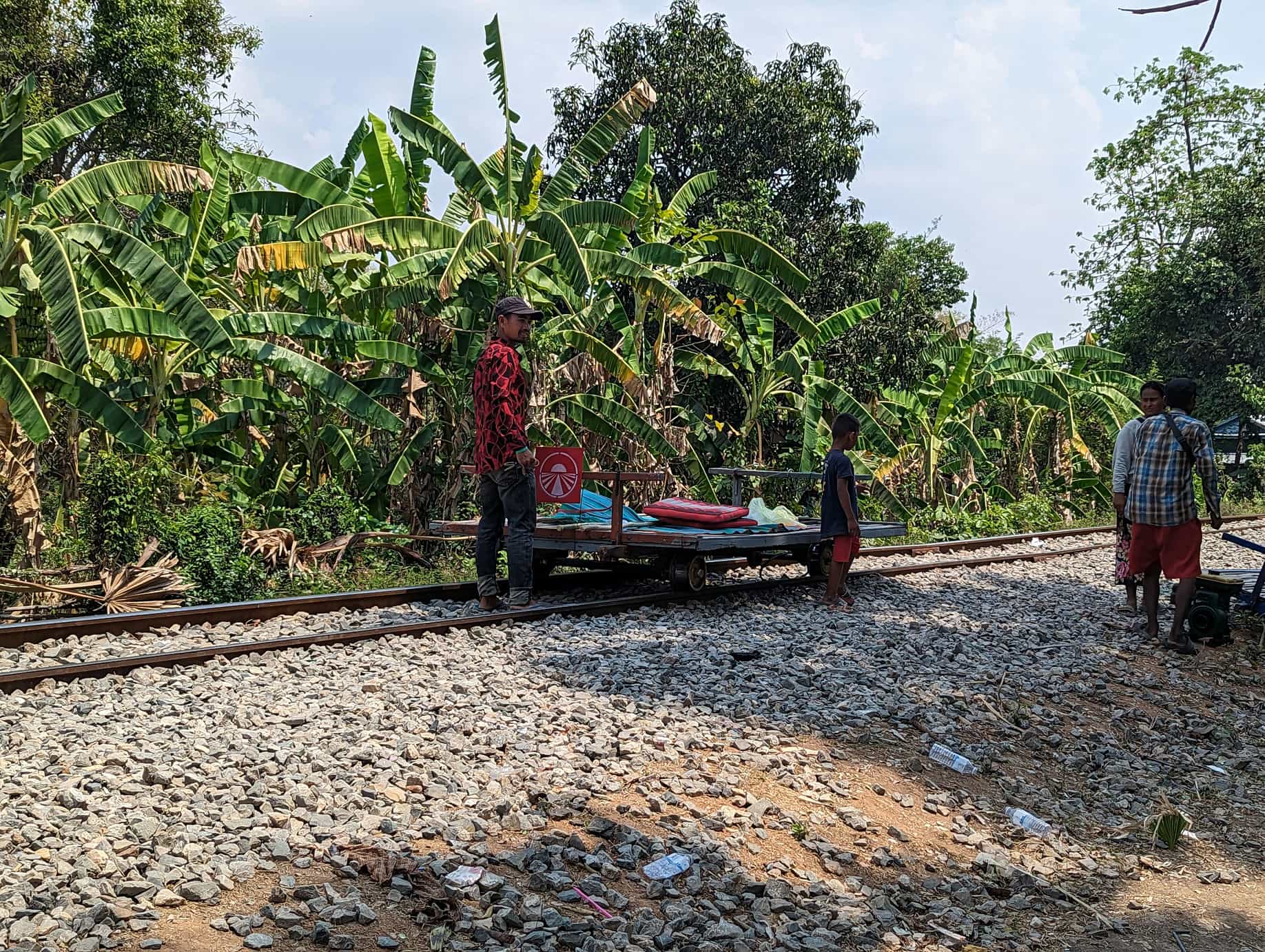 Bamboo train Pékin express Battambang