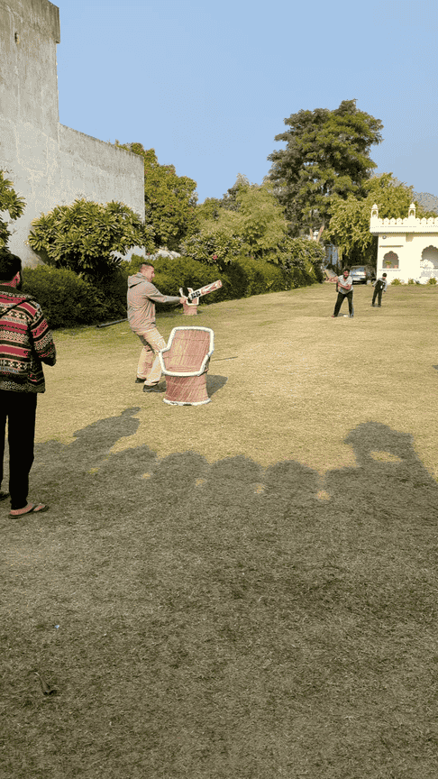 Partie de Cricket avec les Indiens Partie de Cricket avec les Indiens