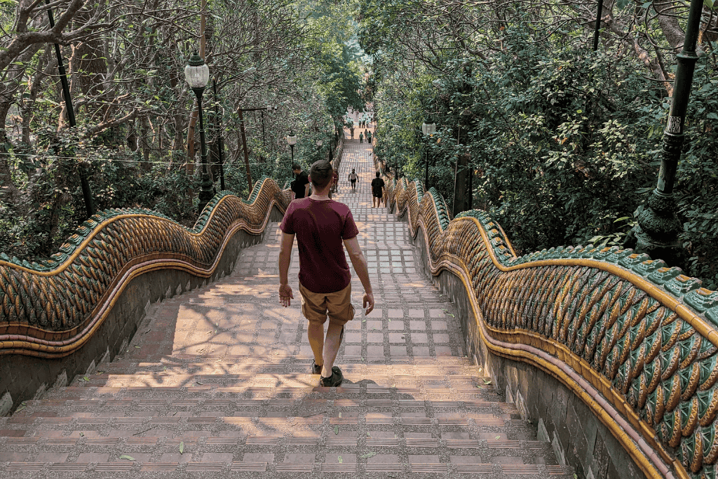 doi suthep escalier doi suthep escalier